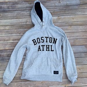 Gray Boston hoodie pullover Youth Boys